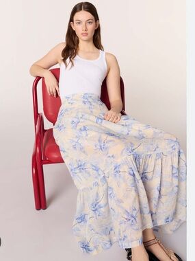 Maje Floral Skirt
